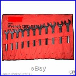 10 Pc Metric Large Big Jumbo Size Combination Tool Wrench Set With Pouch