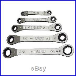 10 Pc SAE/MM Craftsman USA Box-End Offset Ratcheting Wrench Set 43375+43376