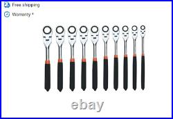 10 Piece Metric Flex Ratcheting Wrench Set