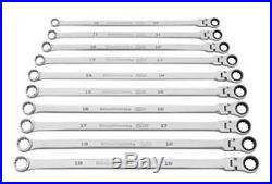 120XP Universal Spline Metric XL Flex GearBox Ratcheting Wrench Set, 10Pc New