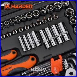 120pcs Socket Set 1/2 1/4 3/8 Drive Metric Combination Spanners Wrenches Bits