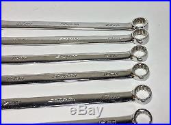 12 PIECE SET SNAP ON TOOLS METRIC OPEN BOX END COMBINATION WRENCHES, 10mm 22mm