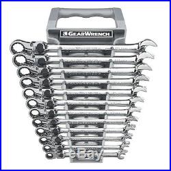 12 Piece Metric GearWrench XL Locking Flex Head Ratcheting Wrench Set KDT85698