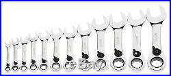 12pc Metric Reversible Ratcheting Combo Head 12pt Wrench Set 8mm-19mm Williams