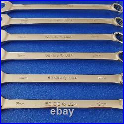 13pc METRIC ARMSTRONG USA LONG COMBINATION WRENCH SET 9MM 22MM SHIPS FREE LOT