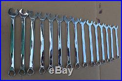 15 Pc. Extra Long 12 Point Combination Metric Wrench Set