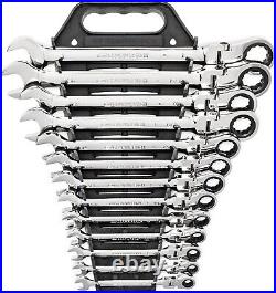 16 Pc. Ratcheting Flex Combination Wrench Set, Metric 9902D