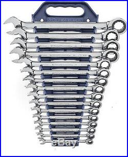 16-Piece GearWrench 9416 Metric Master Ratcheting Wrench Set Home Work Shop