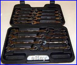 18 Pcs. Allen 12 Pt. SAE & Metric Full Polish Combination Wrench Set