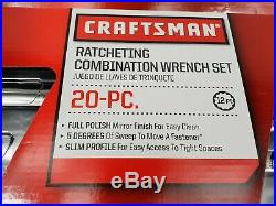 20 pc Craftsman Ratchet Spanners. AF Imperial & Metric Set