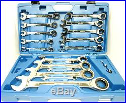 20pc Metric Gear Ratchet Combination Wrench set 8mm 32mm By Bergen 1891 NEW