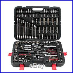 215 Piece Professional Socket Set & Ratchet Spanners + Torque Wrench