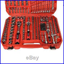 219 PC Socket Set Ratchet Handle Wrench Tool Spanners 1/4 3/8 1/2Drive CT3748