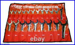 21-PC HYDRAULIC WRENCH SET mm metric jumbo service wrenches