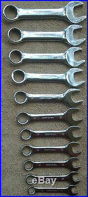 22 pc SAE/MM Craftsman Stubby Wrench Set, Combination Full Polish Z Series