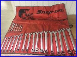 23 Piece SnapOn Metric Combo Wrench Set DIESEL MECHANIC LG COMPLETE SET