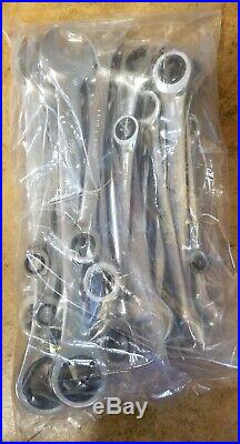 23 pc full polished Craftsman ratcheting wrench set SAE IN, Metric MM sizes