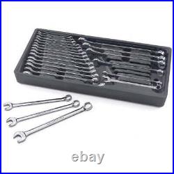 24 Piece SAE/Metric Long Pattern Combo Wrench Set Stronger Grip on Fasteners USA