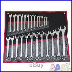 25 pc Metric Combination 25pc Ring Open Ended Spanner Garage Tool Set 6mm 32mm