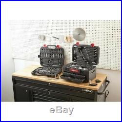 268-Piece Husky Mechanics Tool Set w Case SAE Metric Sockets Wrenches Repair Kit