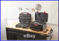 268 Piece Mechanics Tool Set Metric SAE Durable Shop Wrenches Bit Sockets Husky