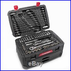 268 Piece Mechanics Tool Set Metric SAE Durable Shop Wrenches Bit Sockets Husky