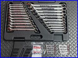 32pc Craftsman (5-20mm METRIC) & (INCH 5/16 -1) Wrench set in case =NEW NEW