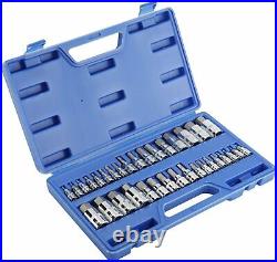 34pc Master Allen Wrench Bit Kit Hex Key For Ratchet Socket Tool Sae Metric Set