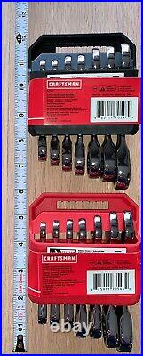 (4) Craftsman 7-Piece Stubby And Standard Ratchet Wrench Sets (2)SAE- (2)Metric