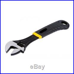 4pc Black Heavy Duty Adjustable Wrench Spanner Set 6 8 10 12 Life Warranty