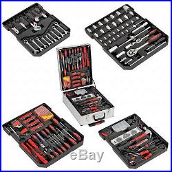 599 PCS Hand Tool Set Mechanics Metric Ratchet Wrench Kit Trolley Castors Box