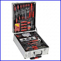 599 pc Tool Set Socket Wrench Standard Metric Mechanics Kit with Trolley Case Box