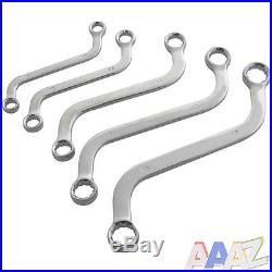 5pc S-Shape Spanner Set Obstruction Metric Wrench Curve Ring Tool