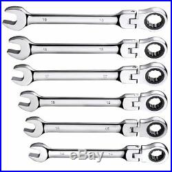 6/32mm Activities Metric Flexible Head Ratcheting Wrench Adjustable Repair Tool