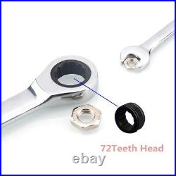6-32mm Tubing Ratchet Wrench Set Flexible Spanner Hand Repair Tool