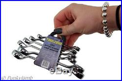 6 Pc Offset Mini Stubby Ring Metric Spanner Garage Workshop Tool Set 6 17 mm