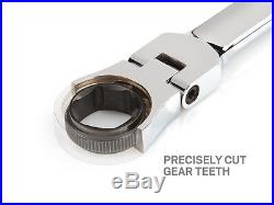 6-pc. Extra Long Flex-Head Ratcheting Box End Wrench Set (8-19 mm) TEKTON 77164