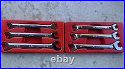 6 point Mac rapid open end wrench set sae metric 10mm thur 15mm 3/8 thur 5/8