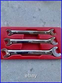6 point Mac rapid open end wrench set sae metric 10mm thur 15mm 3/8 thur 5/8
