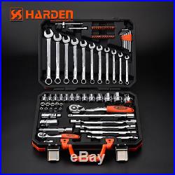 77pcs Socket Set 1/2 1/4 Metric Tool Kit Combination Spanners Wrenches Bits