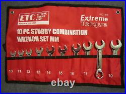 8 Wrench Set Deal Angle Stubby Six Point Extra Long Extreme Torque SAE & Metric