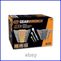 90T Gearpack SAE/Metric Ratcheting Wrench and Ratchet 25 Piece Tool Set