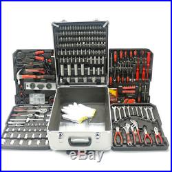 999pcs Tool Set Socket Wrench Standard Metric Mechanics Kit with Trolley Case Box