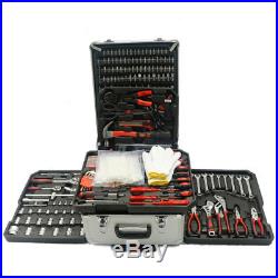999pcs Tool Set Socket Wrench Standard Metric Mechanics Kit with Trolley Case Box