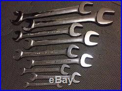 9pc Snap On METRIC OPEN END WRENCH SET 8mm-28mm B series