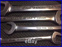 9pc Snap On METRIC OPEN END WRENCH SET 8mm-28mm B series
