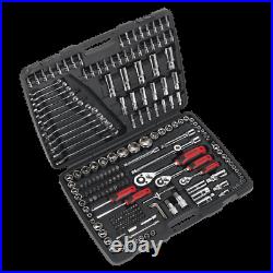 AK7956 Sealey Socket Tool Set 216pc 1/4 3/8 1/2Sq Drive 6pt WallDrive Metric