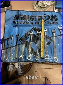Armstrong 10PC Metric Wrench Set 10MM-19MM Wrenches USA WithPOUCH