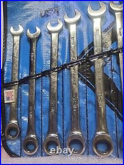 Armstrong 10 Pc. Long Metric Ratcheting Combination Wrench Set. USA