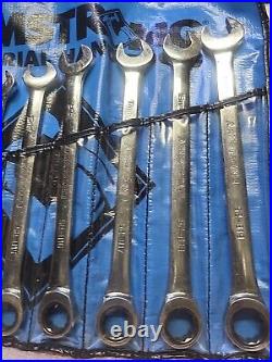 Armstrong 10 Pc. Long Metric Ratcheting Combination Wrench Set. USA